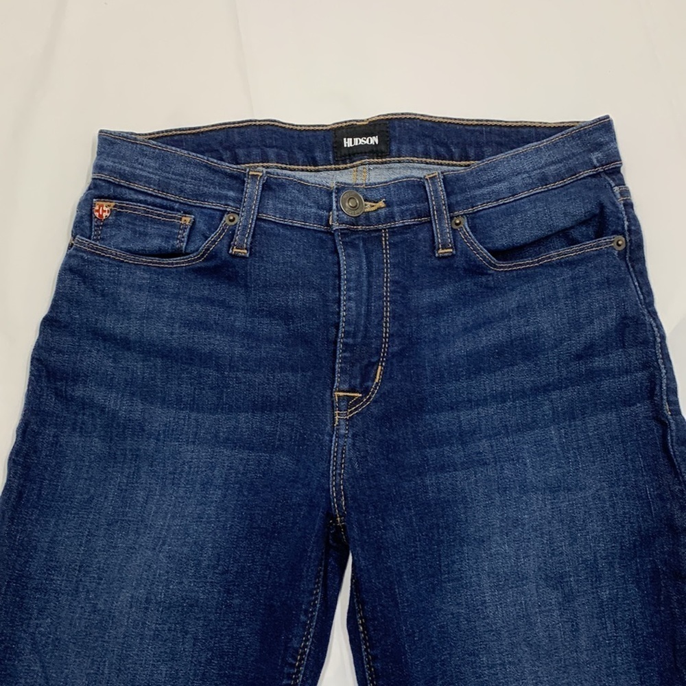 Women Hudson Dark Blue Natalie Super Skinny Jeans Size 28 - Picture 2 of 11
